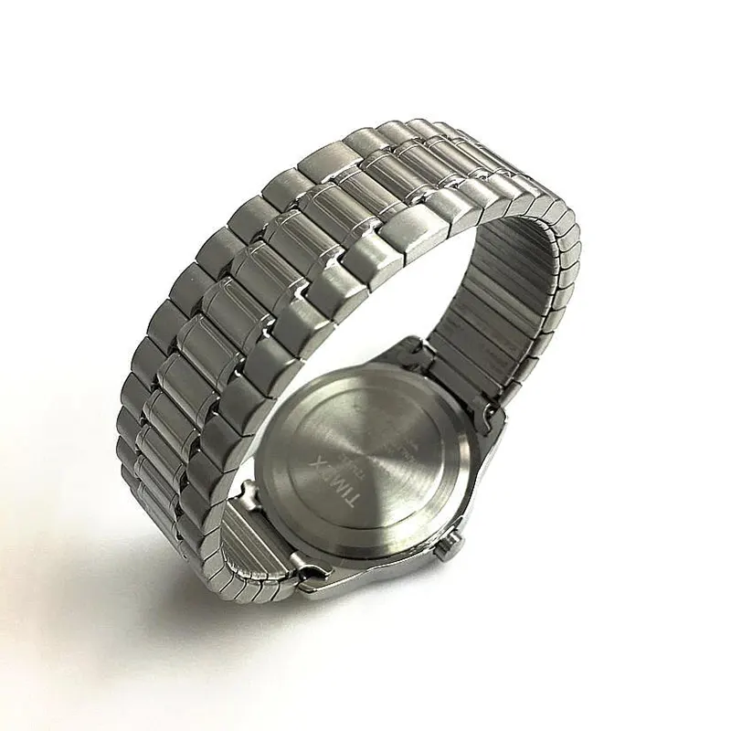 Timex Silver-tone Black Dial Unisex Watch- T2M932